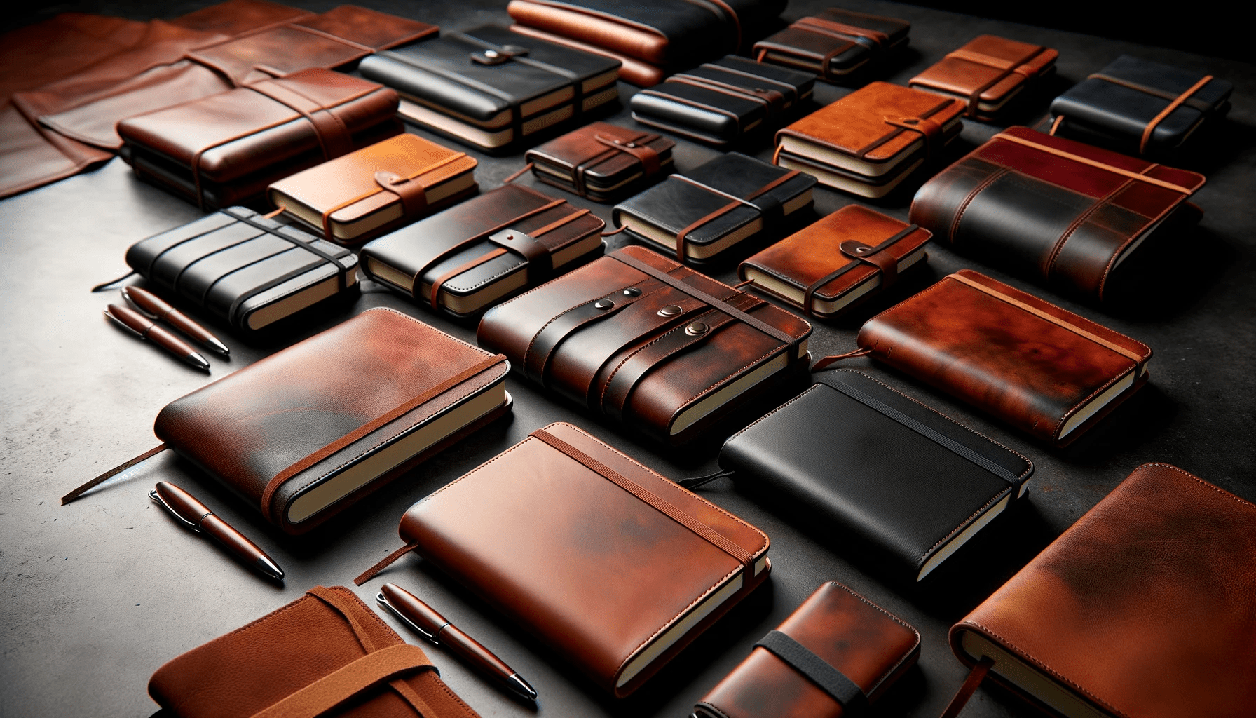 moleskine notebooks leather covers