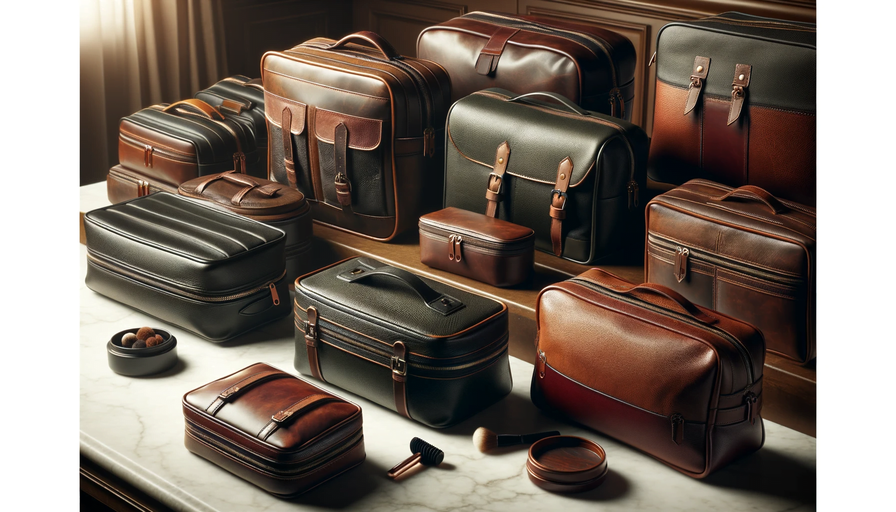 leather dopp kits