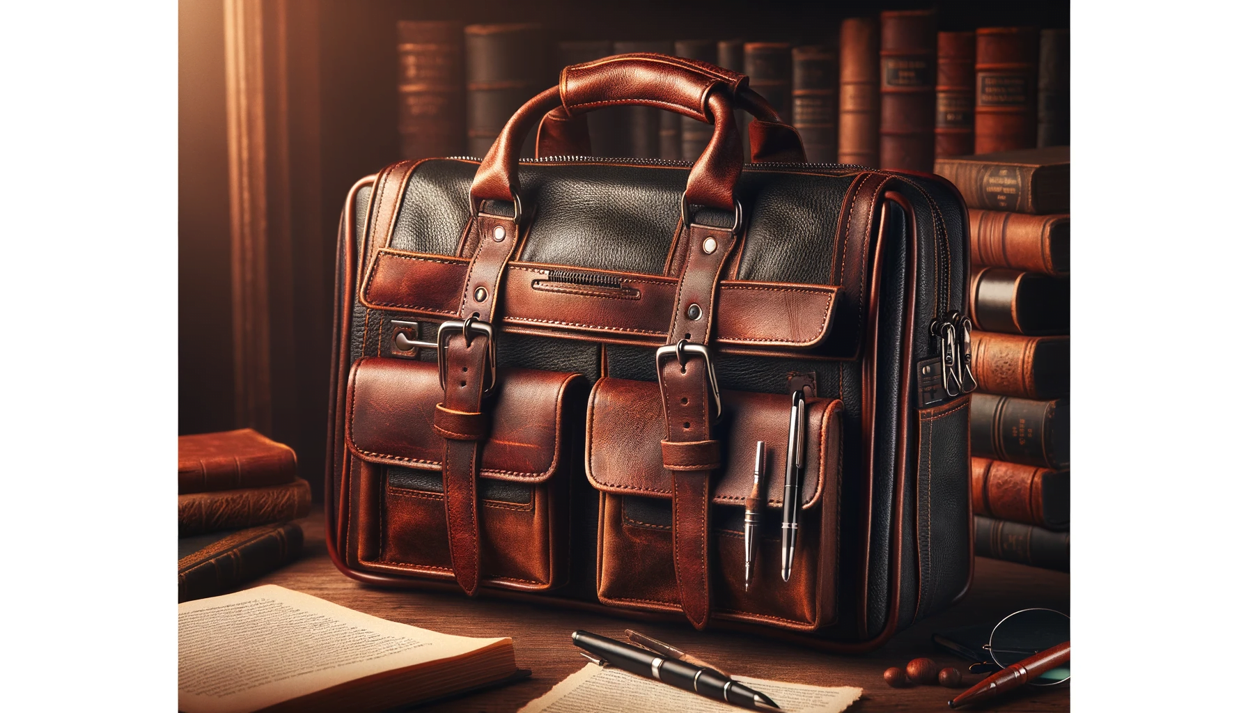 leather writers medic bag