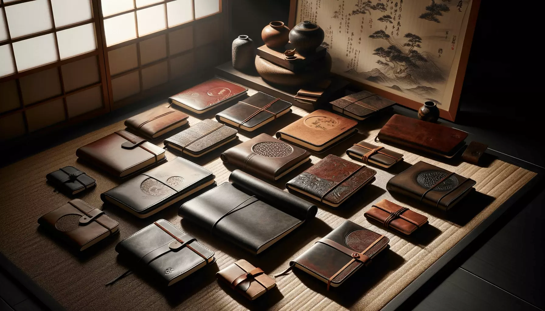 japanese leather note books