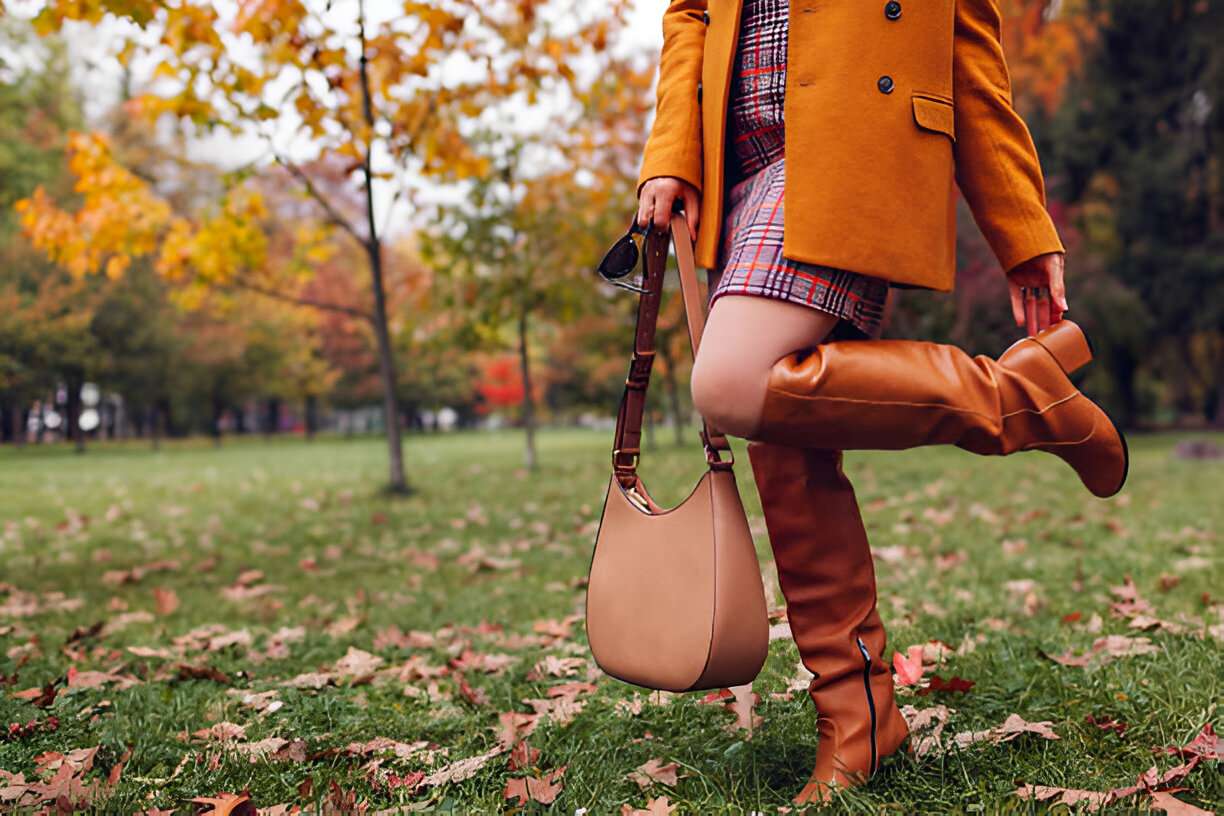 Leather Knee-High Boots for ladies