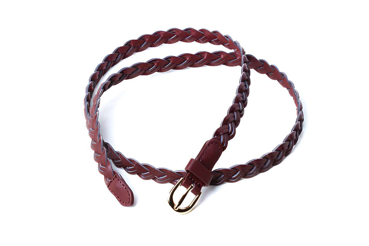 Leather Woven Belt for ladeis